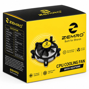 ZEMRO CPU Cooling Fan with Heatsink